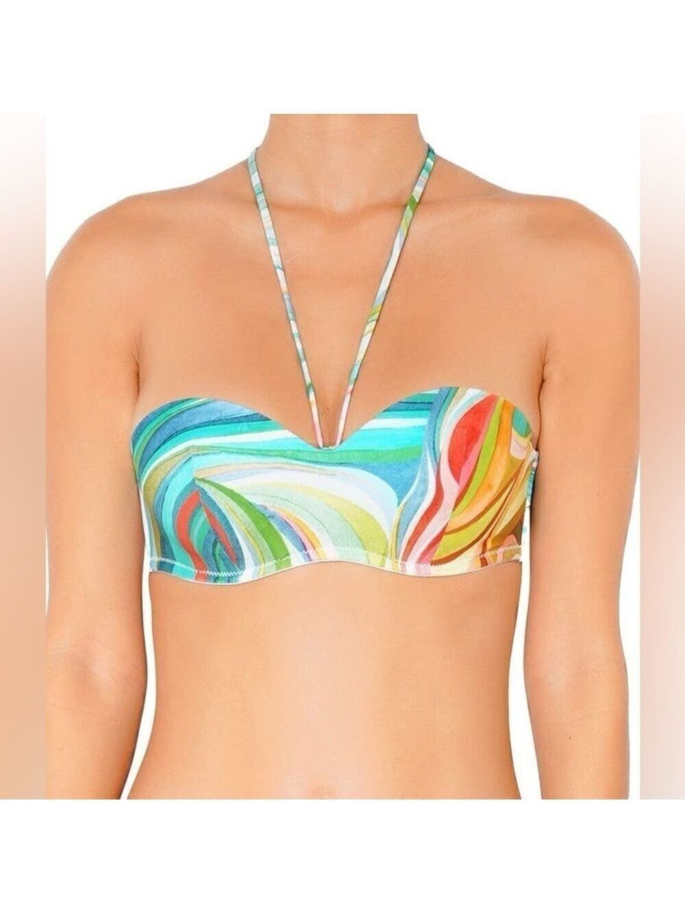 Huit Bandeau Bikini Top Sz 32D